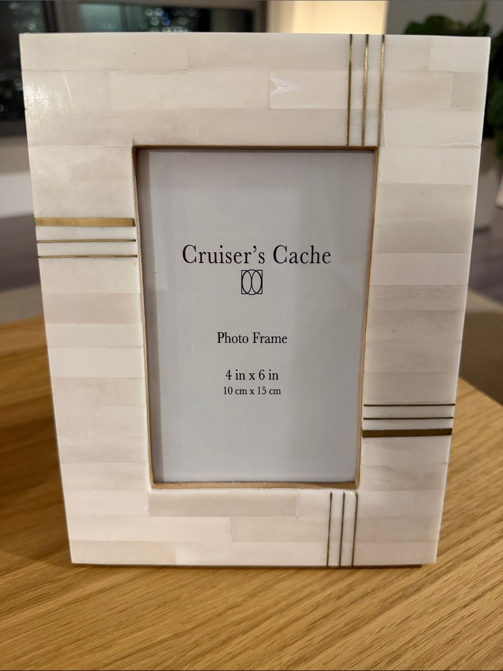 Cream and Gold 4x6 Photo Frame